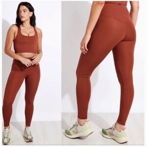 Girlfriend Collective Terracotta High-Waisted Leggings